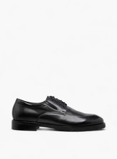 DUCHINI Men Leather Lace-Up Derby Shoes